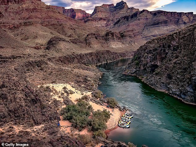 The sixth longest river in the US, the Colorado River stretches for 1,500 miles and its raging rapids make whitewater rafting a common activity