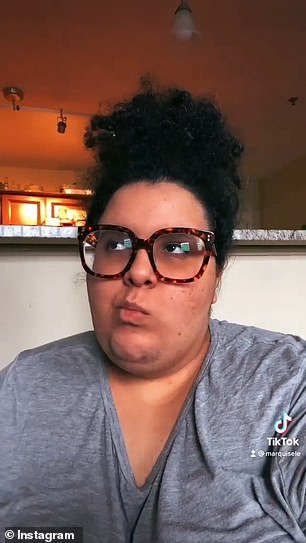 Mercedes (pictured) claims 'ob*sity' is a slur 'used to enforce violence against fat people' – especially 'black, disabled, transgender, poor fat people'