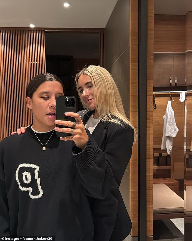 After her playing days, Kerr (pictured with fiancé Kristie Mewis) can pursue her one great love outside of football: music