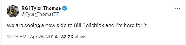 1714137089 923 Bill Belichick gets rave reviews for his NFL Draft analysis