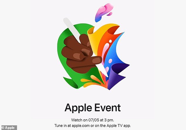 Apple's website also features a shortened version of the animation, showing a user's hand holding a pencil