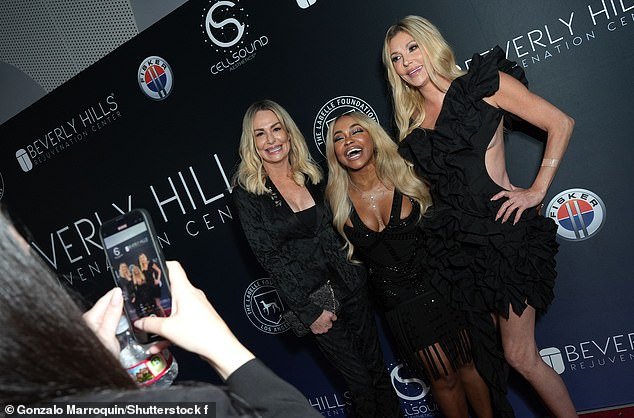 The Real Housewives stars were smiling and laughing on the red carpet as they posed for photos