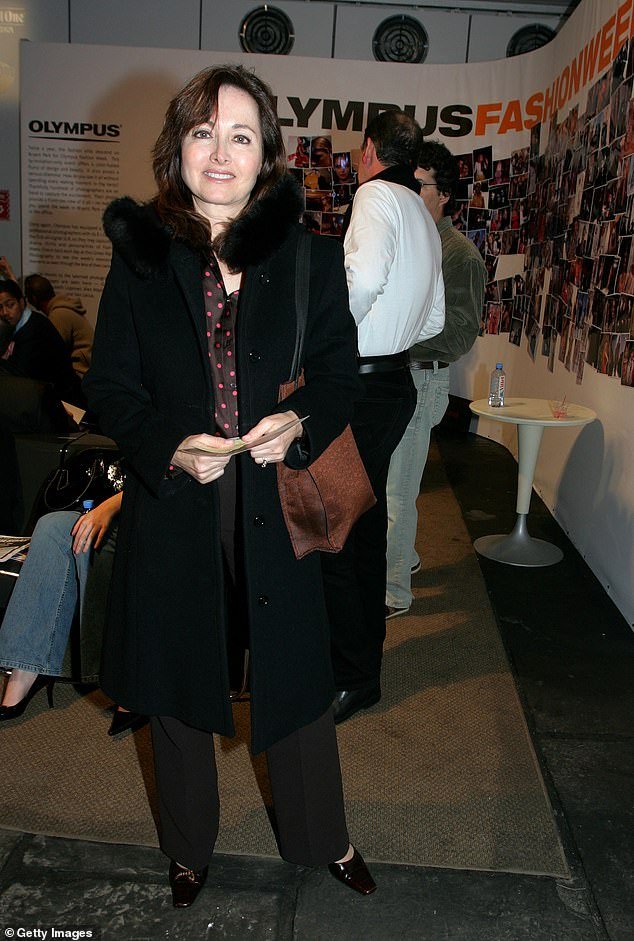 Rhona Graff, executive assistant to Donald Trump, attends Olympus Fashion Week Fall 2005 at the main tent in Bryant Park on February 8, 2005 in New York City