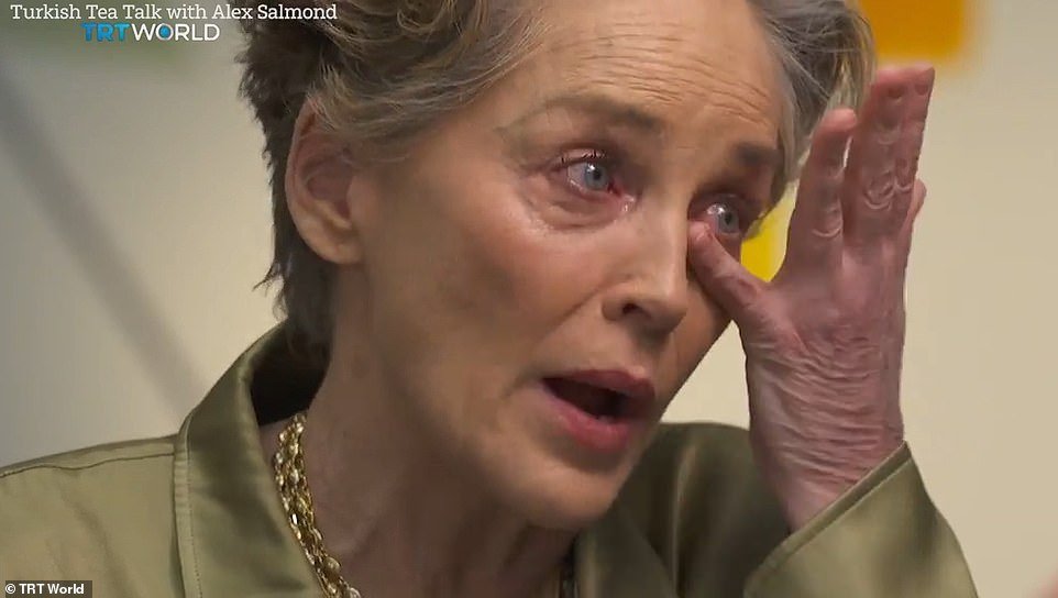 1714165415 293 Sharon Stone 66 breaks down in TEARS during very emotional