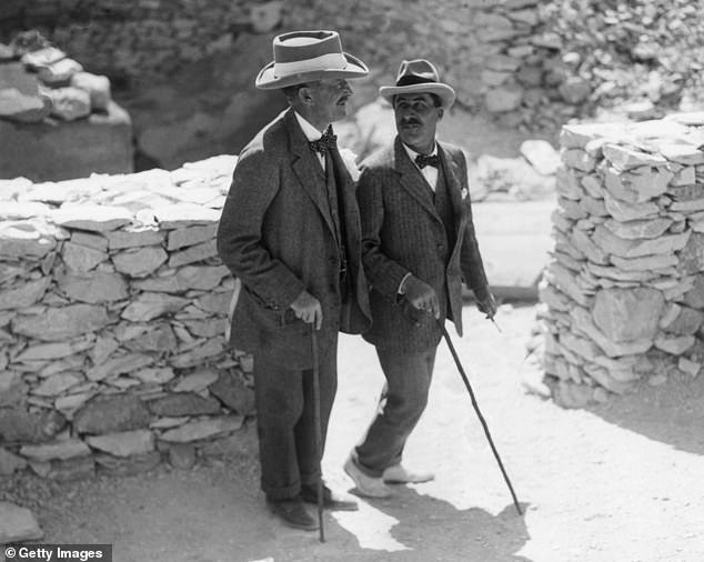 It has long been said that Lord Carnarvon (left) and Howard Carter (right) died because of the Pharaoh's cures