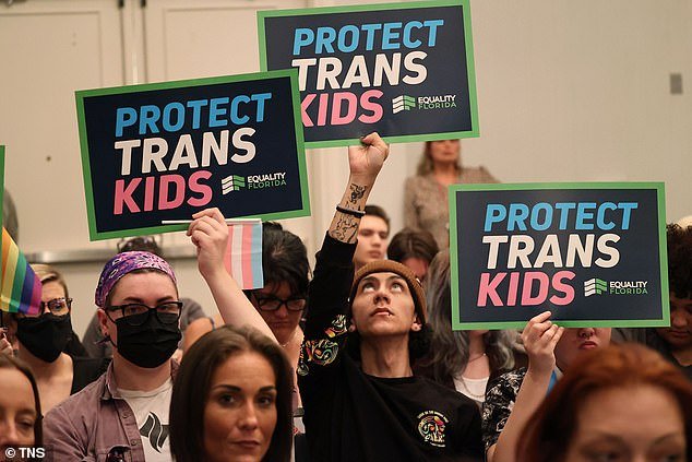 Trans rights advocates will gather in Florida in November 2022.  DeSantis has made targeting trans Americans part of his political brand