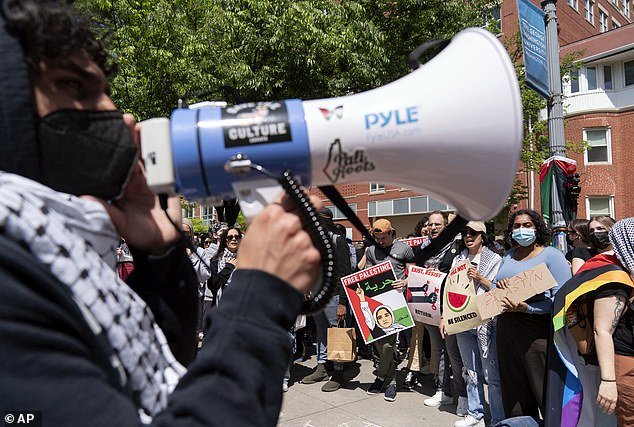 Hundreds arrived on the GWU campus Thursday and Friday to protest Israel and the school's alleged support for the war between Israel and Hamas.