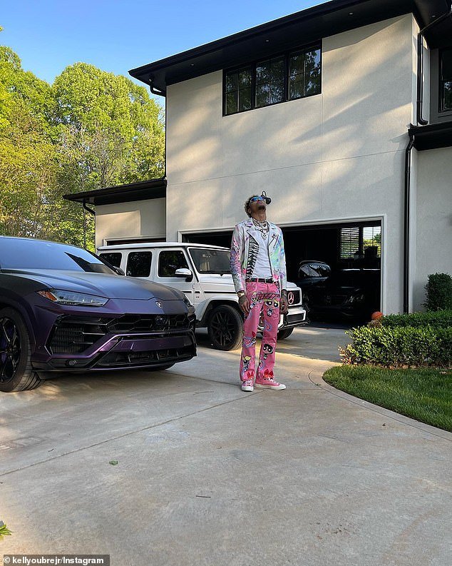 After the Sixers' Game 2 loss to the Knicks in the NBA Playoffs, Oubre reportedly ran a red light around 1:45 a.m. before crashing his purple Lamborghini (left) into a Hyundai Elantra.