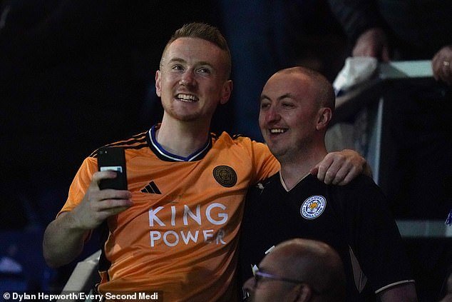 Some Leicester supporters watched as the clash at Loftus Road saw their return confirmed