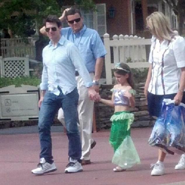 The last time Cruise was pictured in Suri's company was almost twelve years ago, in July 2012, when she was just six when they visited Disney World Florida.