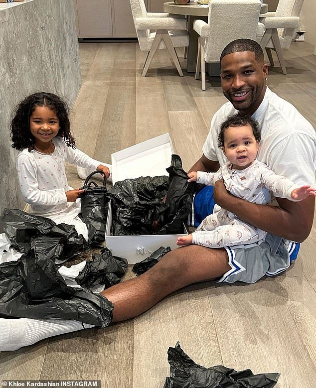 Khloe shares Tatum and True, 6, with her 33-year-old ex-partner, basketball star Tristan Thompson