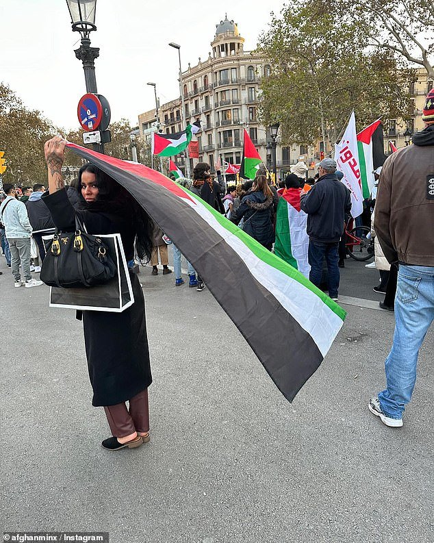 Sherzad has posted videos of herself singing at rallies in support of Palestine, photos comparing Nazi-occupied Poland to Israeli-occupied Palestine, and numerous pro-Palestine infographics and protest photos.