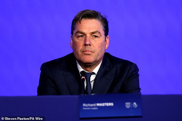 Premier League chief executive Richard Masters (pictured) spoke about his concerns about the football calendar on Friday, but a new cup competition could now be introduced