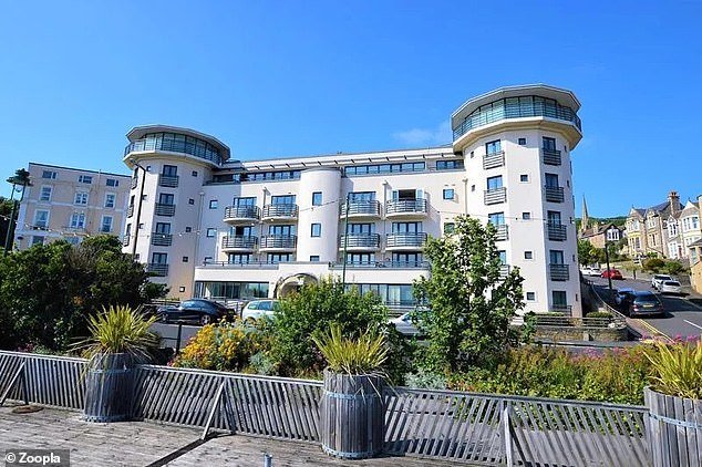 This two-bedroom apartment in Weston-Super-Mare in Somerset is for sale for £279,000 through agents David Plaister