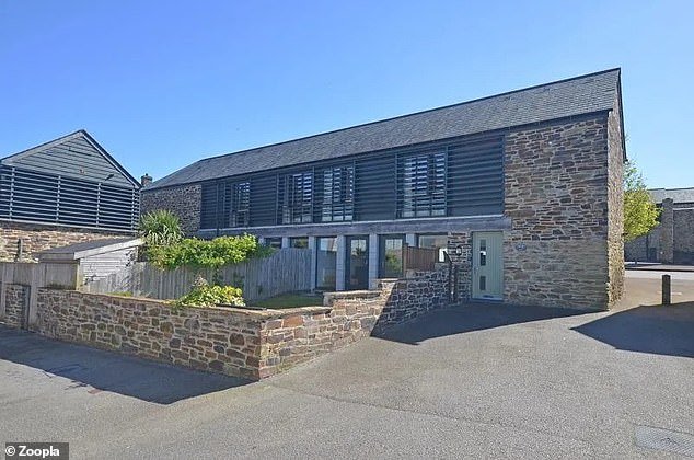 This barn conversion in the Cornish village of Grampound, Truro is for sale for £300,000