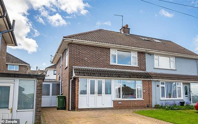 This semi-detached house in Pentrbane, Cardiff has an asking price of £250,000 and is being sold through agents Hern & Crabtree