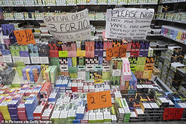 GPs say some people come in with a 'dry' or 'wheezing' cough after vaping.  The vapes are sold in all kinds of flavors and colors and because they contain nicotine they are addictive