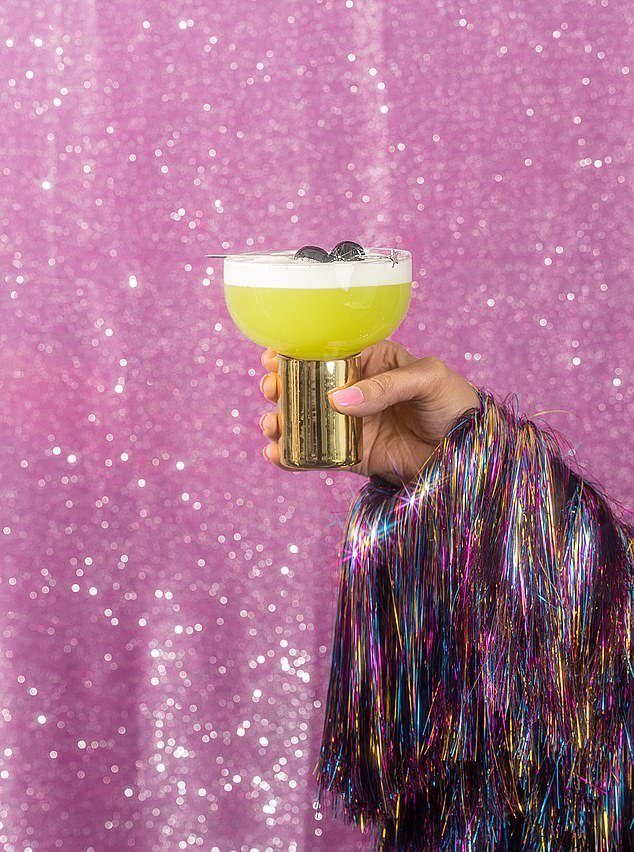 In adulthood, Gibson has married her love for pop stars and cocktails (photo: the vodka midori Karma cocktail)