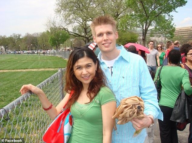 The couple met in 2008 and are seen here in one of their early photos.  They divorced in 2018