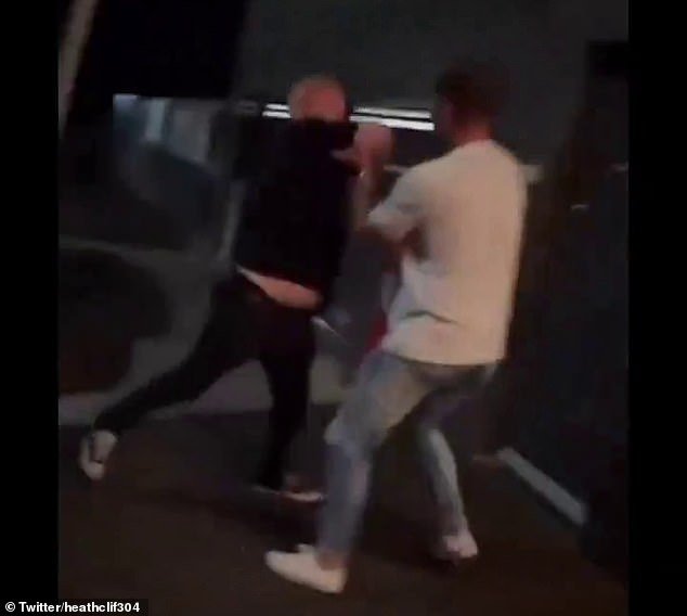 The two men became involved in the altercation outside Sydney venue Totti's in Rozelle