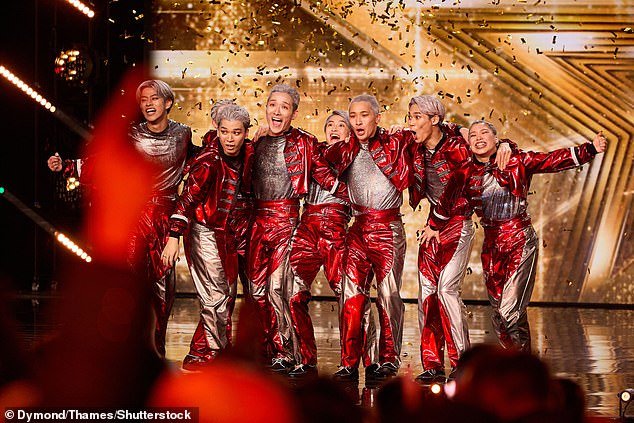 During Saturday night's audition, a beatboxing group called Sarukani, a drone operator called Keiichiro Tani and then dance group Cyberagent Legit all performed for judges Simon, Alesha Dixon, Amanda Holden and Bruno Tonioli.