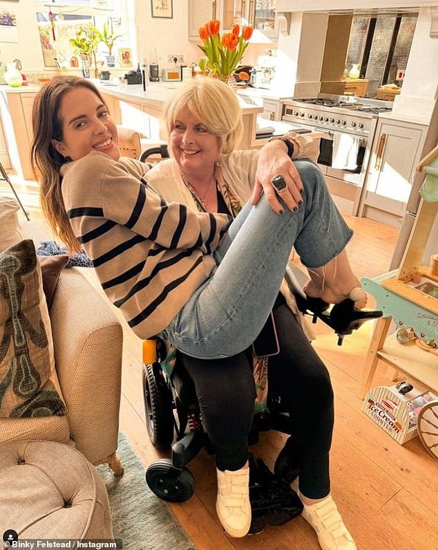 The former Made In Chelsea star revealed on her Instagram Stories that her mother, 71, was 'a bit under the weather' in hospital