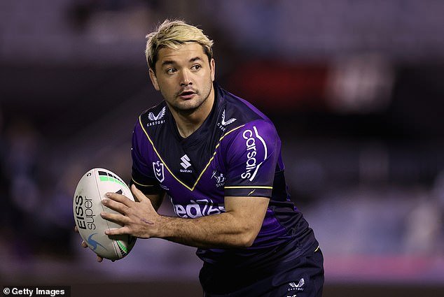 Smith (pictured playing for the Storm) said the impact the White Powder scandal had on his family really hit home for him