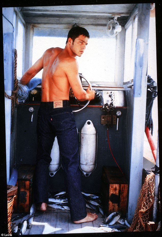 Paul pictured during a Levi's campaign in the late 1990s