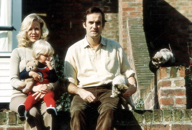 Connie married comedy legend Cleese in 1968.  The couple welcomed daughter Cynthia (pictured with her parents) before divorcing in 1978.