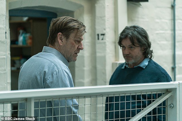 Sean Bean (left) and Brian McCardie (right) in the BBC TV drama 'Time'