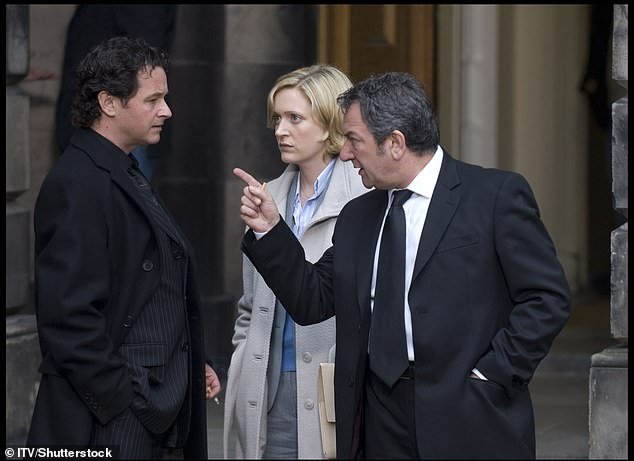Brian McCardie (pictured) as Brian Robertson with Claire Price and Ken Stott in 'Rebus'