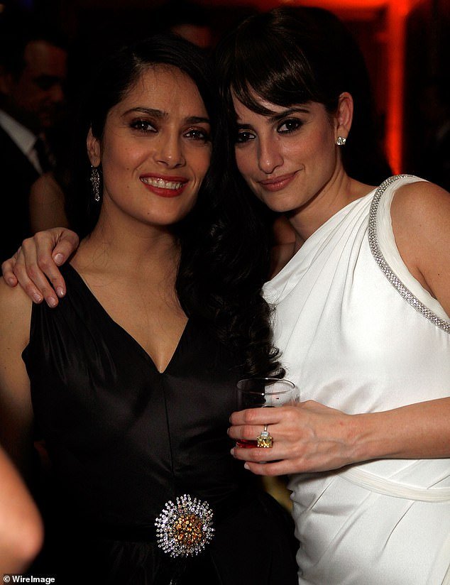 Salma said to Penelope: 'I always call you to work on a character, because there is no one else in the world who can understand me better';  pictured at the 2009 Vanity Fair Oscar Party