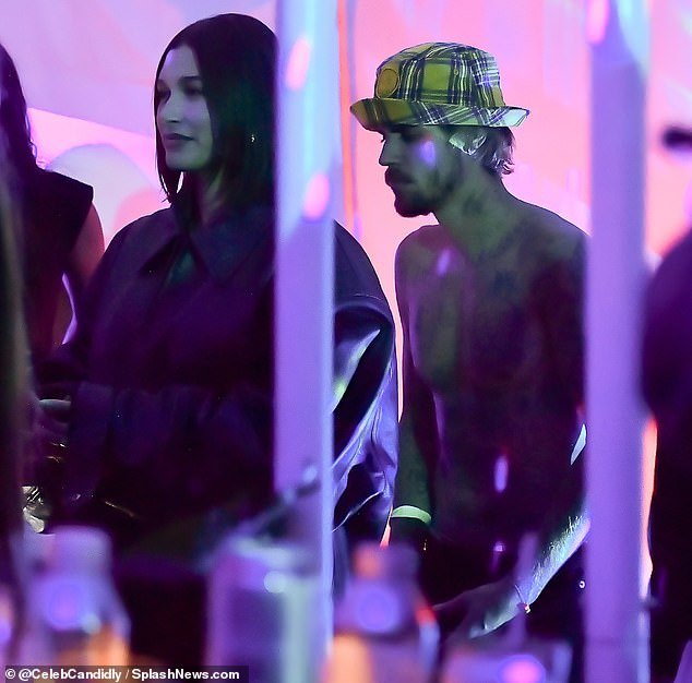 Justin and Hailey were spotted together at the Coachella Revolve afterparty in Indio, California earlier this month