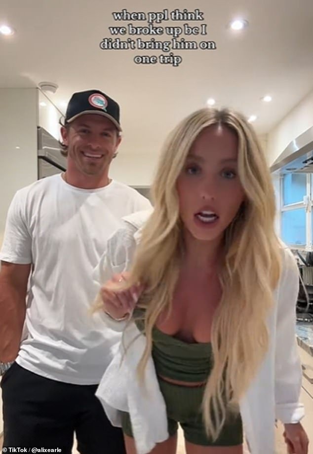 Braxton Berrios and Alix Earle appeared in a TikTok last week to dispel rumors that they were breaking up