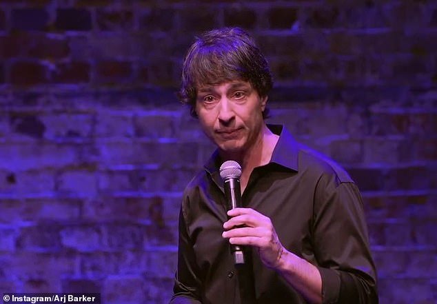 Arj Barker (pictured) has addressed the backlash around him by removing a breastfeeding woman from his comedy show as he returned to the stage for the first time since the furore