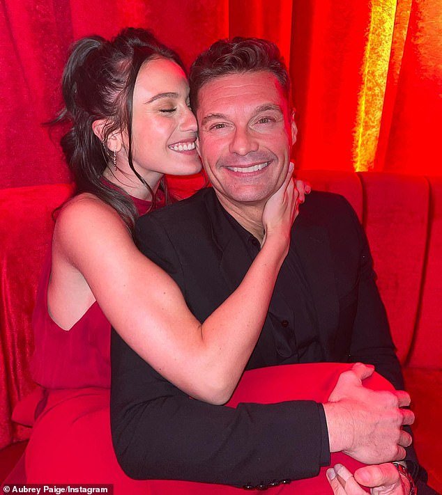 Her post comes a day after news that she and Ryan, 49, split after three years together;  seen in happier times