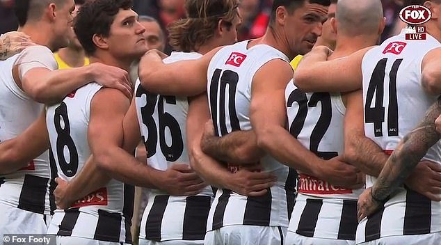 Scott Pendlebury made an X-rated comment during the Anzac Day ceremony