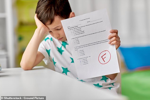 If you regularly get low grades in school, there's good news: it may not have been a reflection of your intelligence.  Instead, a new study suggests your last name may be to blame (stock image)