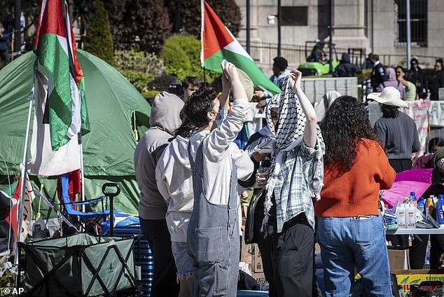 Protesters in Columbia have created a pro-Palestinian encampment on campus, arresting more than 100 people during sit-ins last week