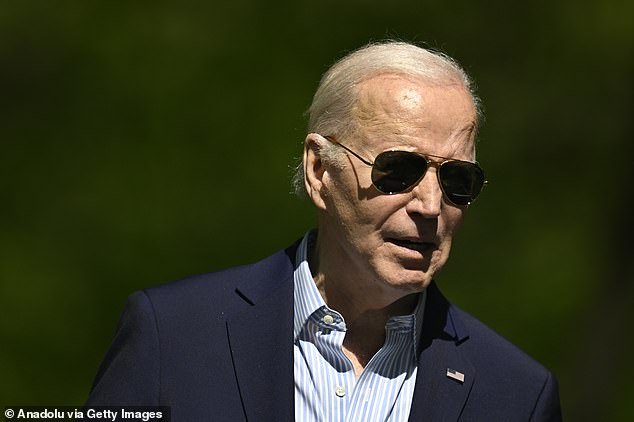 President Joe Biden walked a fine line Monday when asked if he had a message for protesters and whether he condemned the anti-Semitic protests on college campuses