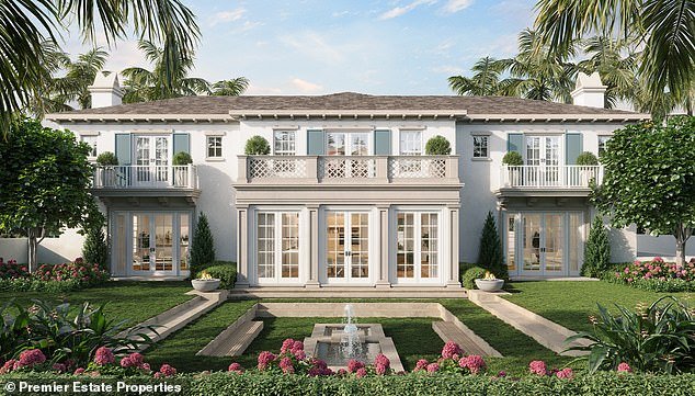 A brand new Palm Beach mansion has hit the market for $45 million, offering the buyer the opportunity to become a close neighbor of Donald Trump and receive a deed of membership in the former president's exclusive club.