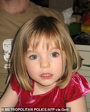 Madeleine McCann (pictured) went missing on May 3, 2007 at the age of three.  She was never found.  German criminal Christian Brueckner has been named by German prosecutors as the main suspect in her disappearance