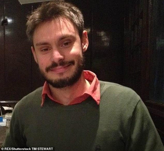 Giulio Regeni, a postgraduate student at the University of Cambridge, (pictured) disappeared in the Egyptian capital in January 2016 at the age of 28.  It has been revealed that he suffered broken bones, severe burns and razor wounds all over his body while being tortured to death.