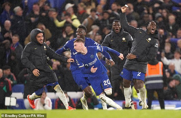 Cole Palmer was mobbed by his teammates and took the match ball home after Chelsea won