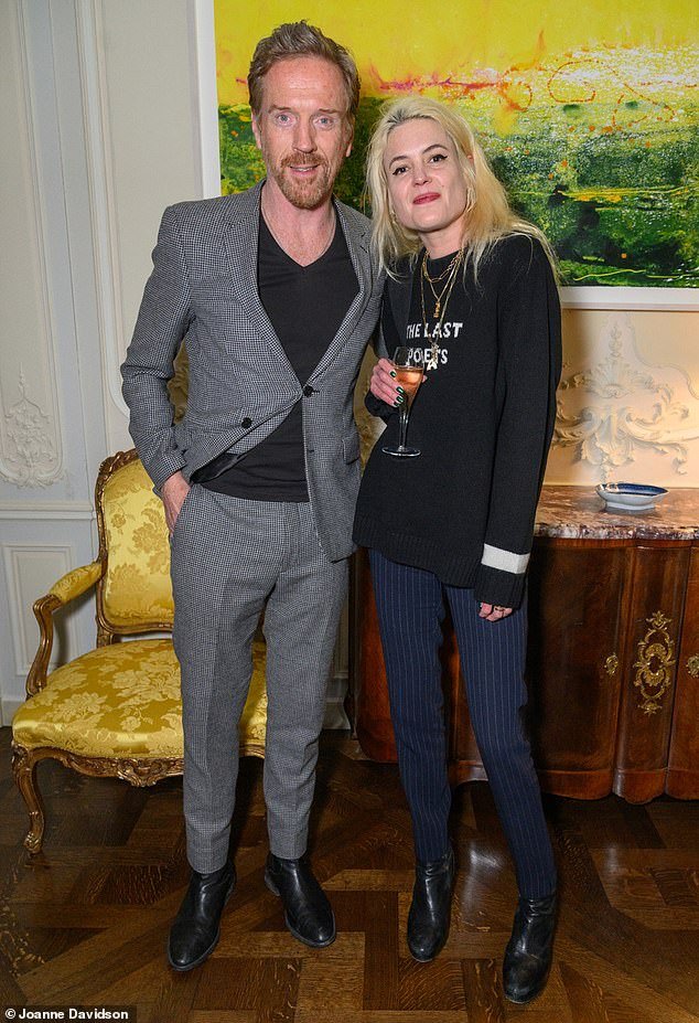 Damian Lewis was joined by girlfriend Alison Mosshart as he attended the Josephine Hart Poetry Foundation in London on Tuesday evening
