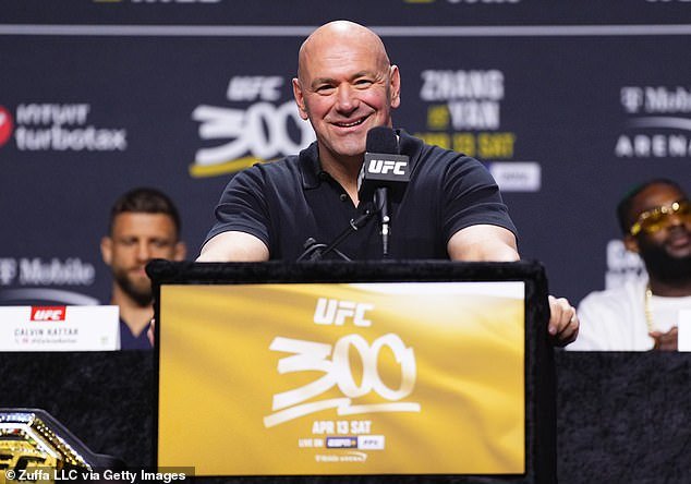 UFC president Dana White increased fight bonuses to $300,000 for UFC 300 on Saturday