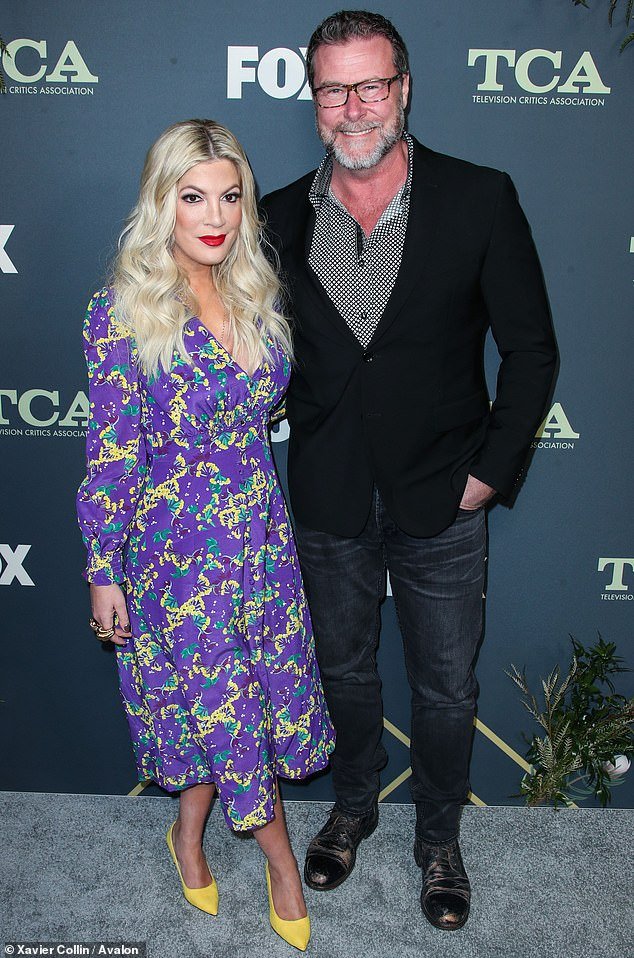 After Tori Spelling revealed to Dean McDermott that she had filed for divorce during an episode of her podcast misSPELLING, his first wife Mary Jo Eustace came to his defense.