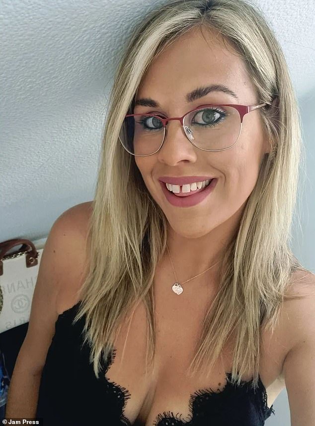 Sophie Louise Wright, 34, from Torquay, Devon, was at one point told her telltale illness symptom could be due to acid reflux or a stomach ulcer