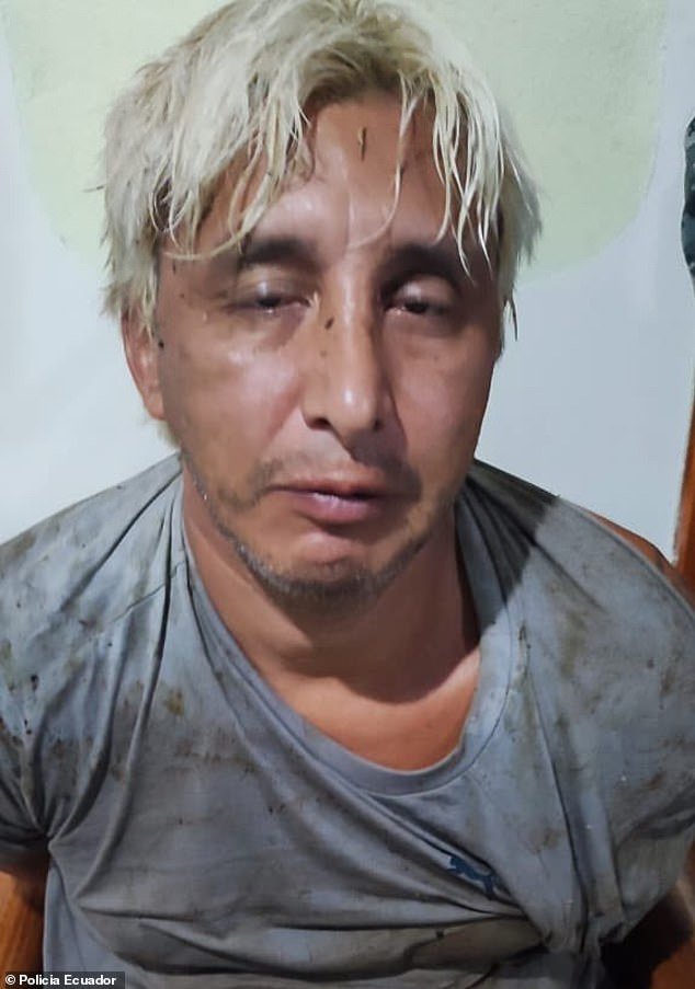 Fabricio Colón Pico (pictured), the head of the deadly Los Lobos gang, has been on the run since escaping from prison in early January