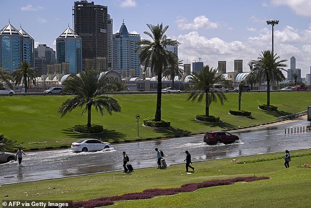 The unexpected change in weather comes after the United Arab Emirates was hit by more than a year and a half of heavy rain since Monday evening.